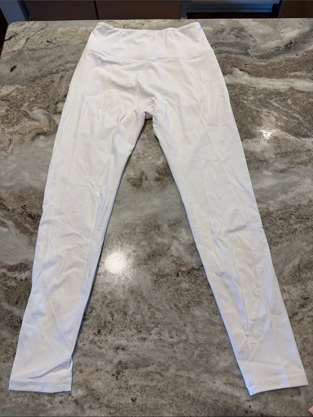 Alphalete White Women's Active Leggings - High Waist